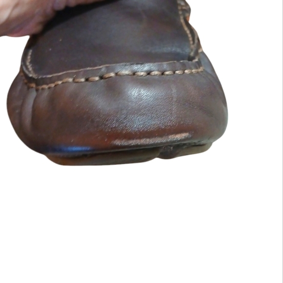 Clarks Men\'s Loafers Brown Leather Driving Shoes size 11.5 main image 5